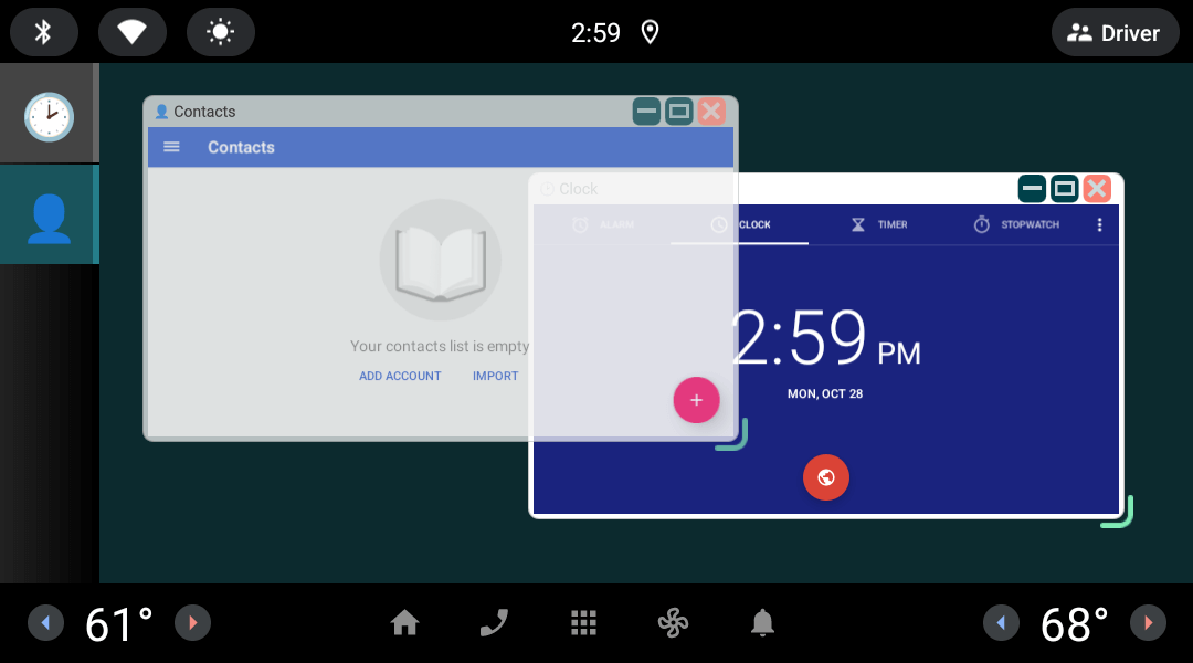 ActivityView Dialogs Example Screenshot