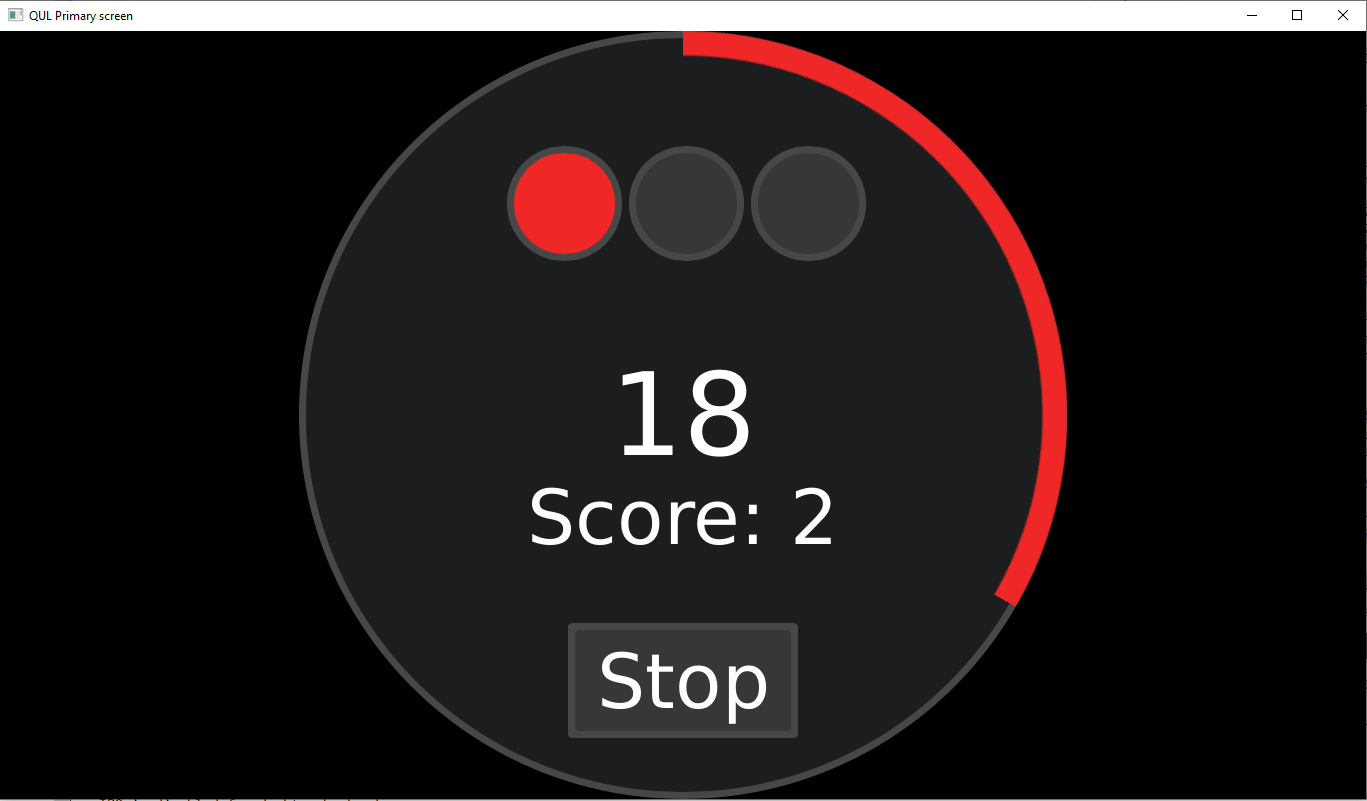 Swipe game demo screenshot.