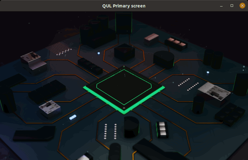 Start-up animation on the motorcycle cluster demo.