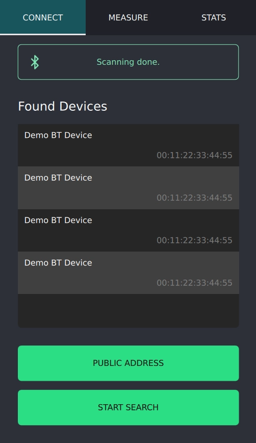 Qt Heart Game scanning for Bluetooth devices