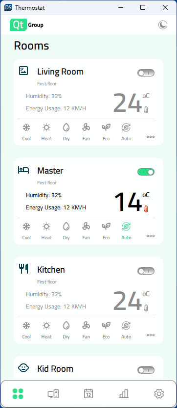 Light UI theme on mobile vertical screen