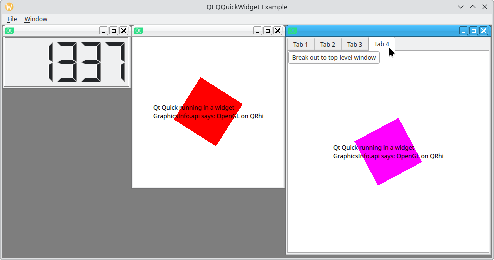 MDI window with multiple tabbed subwindows