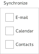 Group box with title and border containing checkboxes