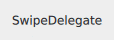 Swipe delegate revealing actions through swipe gesture