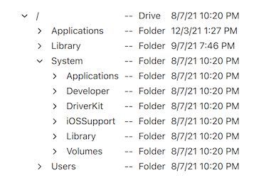Tree view displaying hierarchical data using a tree view delegate