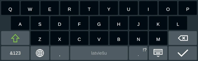 Screenshot of the Latvian Layout