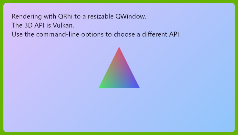 Screenshot of example