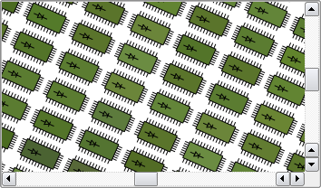 Grid of computer chips