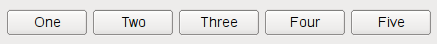 Five buttons in horizontal layout