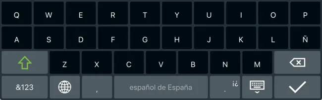 Screenshot of the Spanish Layout