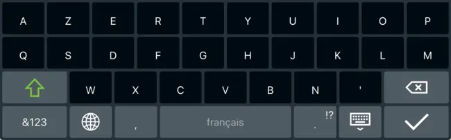 Screenshot of the French Layout