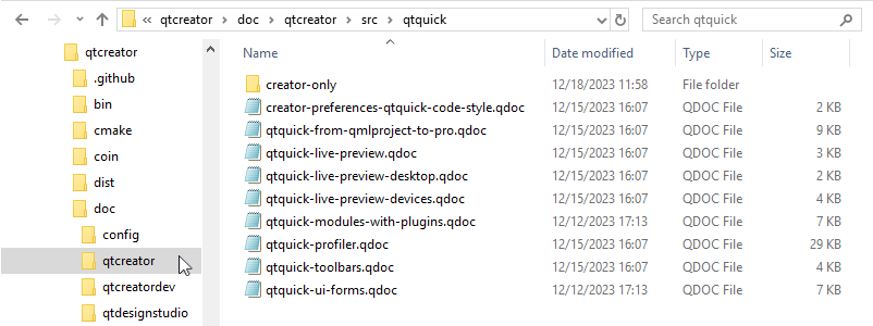 doc folder in file manager