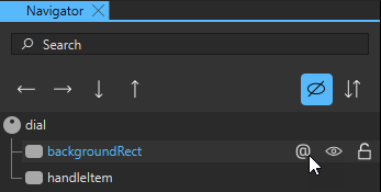 Selecting the Export button in the Navigator view.