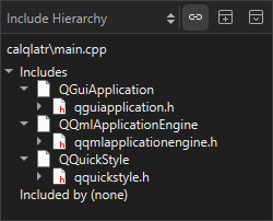 Include Hierarchy view