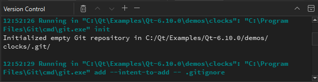 Version Control view