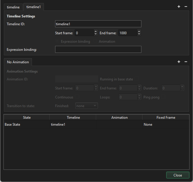 Using a timeline in a state.