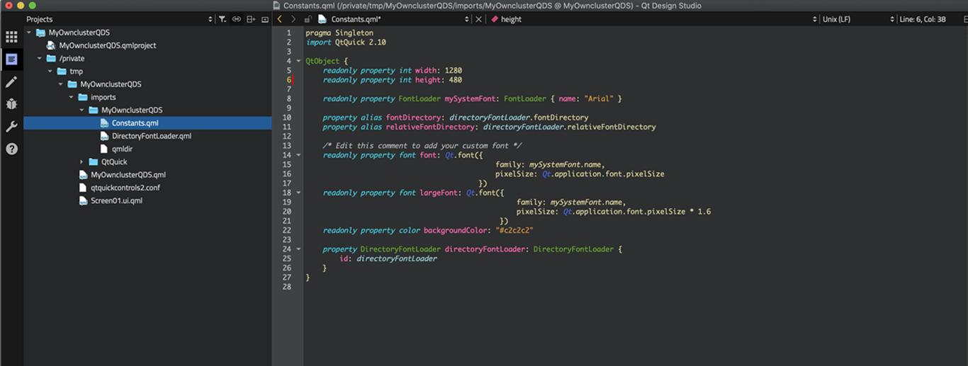 Adjust the canvas size