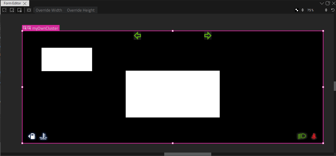 Project in the 2D view