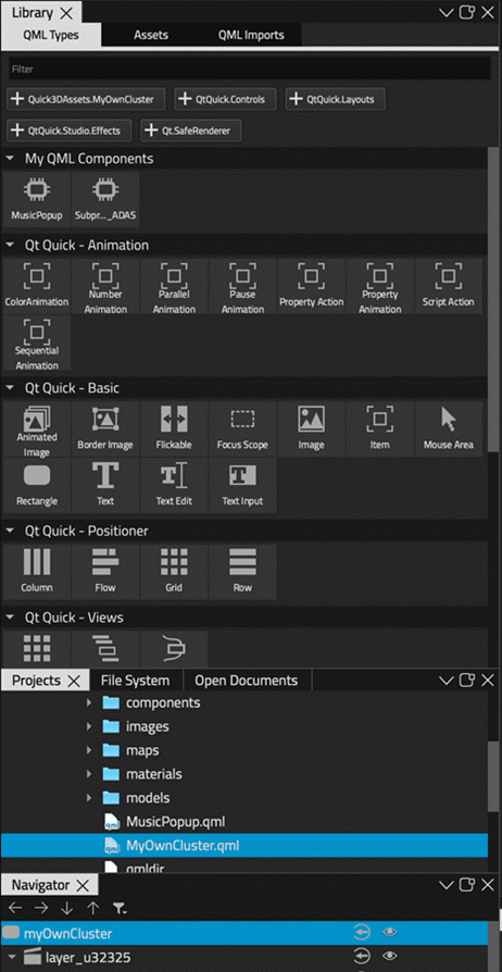 QML stream in My QML Components