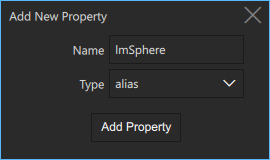 The Add New Property dialog.