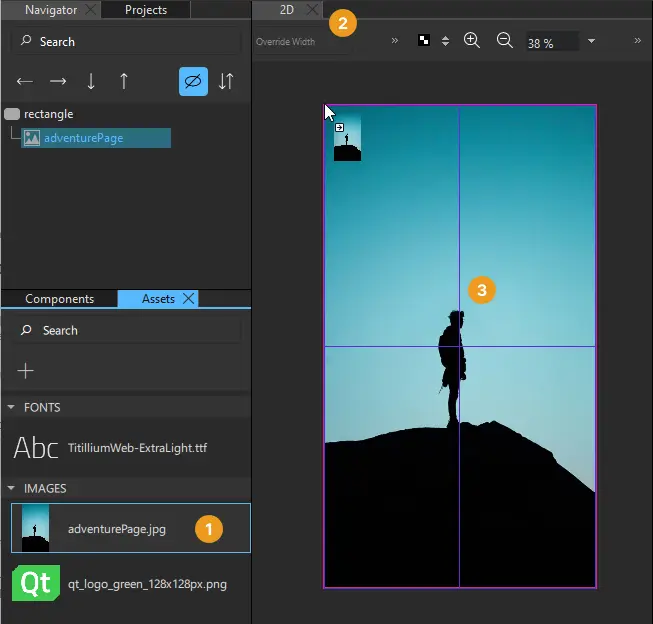 Adding the background image to the main page.