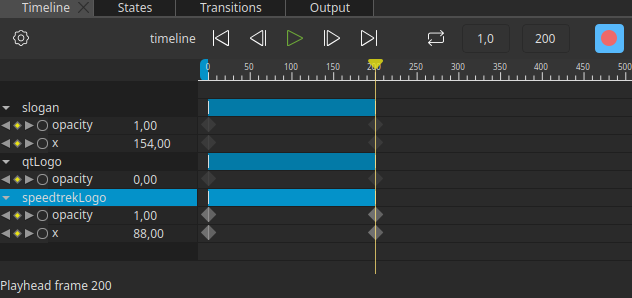 Update the X position and Opacity of slogan and speedtrekLogo.