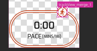 Move the trackView image.
