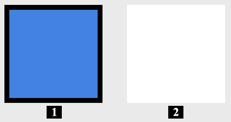 Two components next to each other in the 2D view.