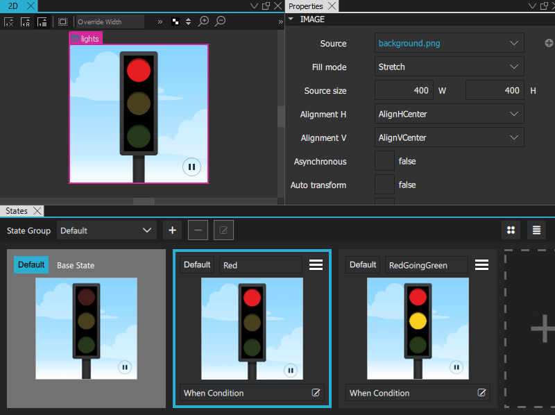 States and Properties views