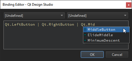 Adding accepted buttons in Binding Editor