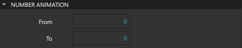 Number Animation properties