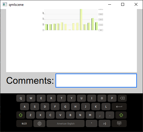 Virtual keyboard opening from a text input field