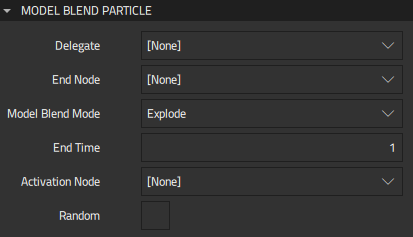 Model Blend Particle properties