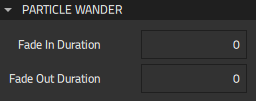 Particle Wander properties