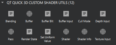 Qt 5 custom shader utilities in Components