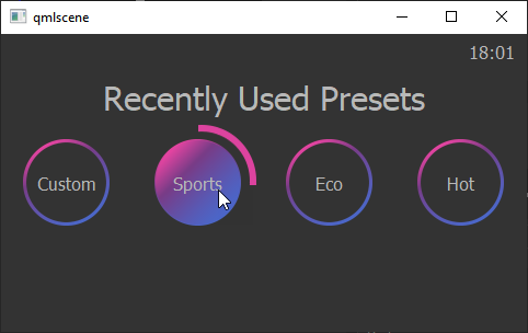 Button progress indicator