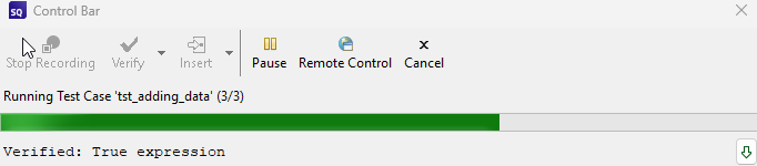{The Control Bar Window}