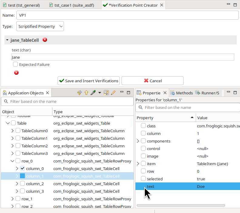 "Two verification points about to be inserted"